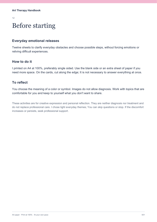 Everyday emotional blocks